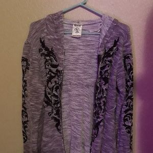 Vocal Tops - Women's vocal fleur-de-lis crystal the ZIP up Hood Vocal Tops - Women's vocal fleur-de-lis crystal the ZIP up Hood